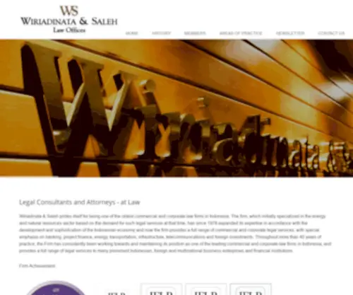 Wands-Law.com(Wiriadinata & Saleh Law Offices) Screenshot