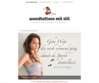 Wandtattoo.center(Wandtattoos ÖSTERREICH) Screenshot