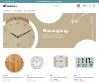 Wanduhr.de(Wanduhren & Tischuhren der Top Marken zu Spitzenpreisen) Screenshot