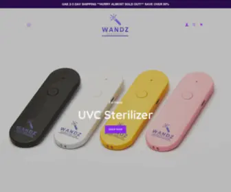 Wandzco.com(UV-C Portable sterilizing Wand) Screenshot