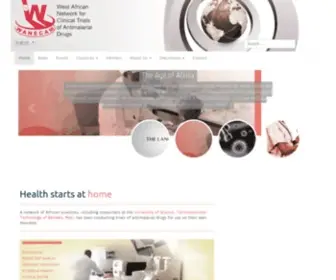 Wanecam.org(West African Network for Antimalarial Drugs) Screenshot