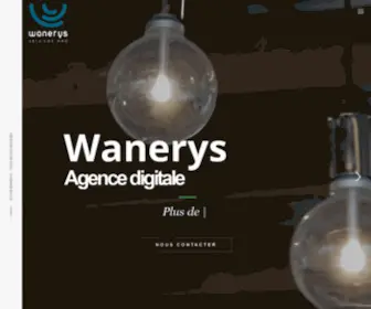 Wanerys.com(Agence digitale Rennes) Screenshot
