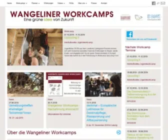 Wangeliner-Workcamp.de(Über die Wangeliner Workcamps) Screenshot