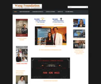 Wangfoundation.org(Wang Foundation for sight restoration) Screenshot