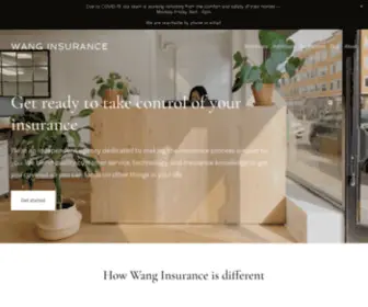 Wangins.com(Wang Insurance) Screenshot