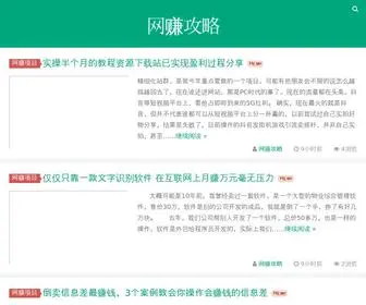 Wangzhuangonglue.com(网赚攻略) Screenshot