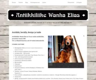 Wanhaelias.fi(Antiikkiliike Wanha Elias) Screenshot