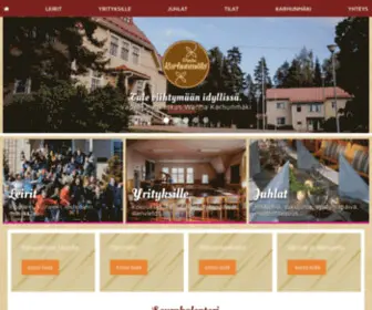 Wanhakarhunmaki.fi(Vapaa-ajankeskus Wanha Karhunmäki tarjoaa tunnelmalliset puitteet järjestää juhlia, leirejä ja erilaisia yritystilaisuuksia) Screenshot