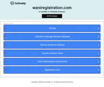 Waniregistration.com(Waniregistration) Screenshot