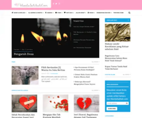 Wanitasalihah.com(Wanita Salihah) Screenshot