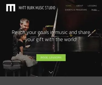 Wannalearnmusic.com(Matt Burk Music Studio) Screenshot