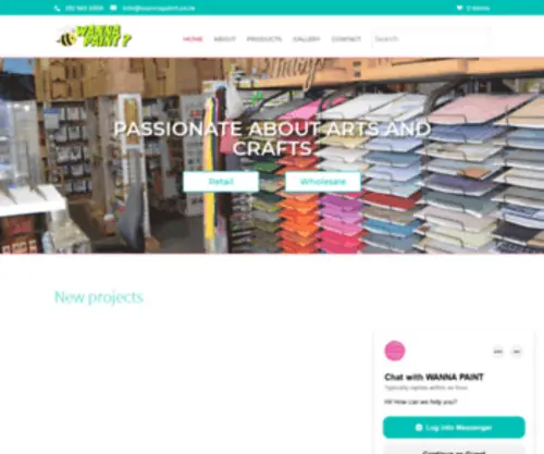 Wannapaint.co.za(A crafters heaven) Screenshot