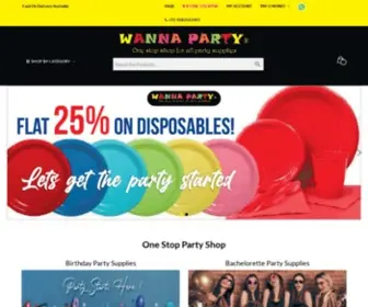 Wannaparty.in(Wanna Party) Screenshot