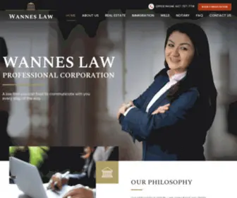 Wanneslaw.com(Real Estate & Property Law) Screenshot