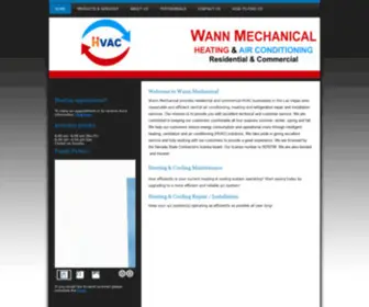 Wannmechanical.com(Heating & Air conditioning) Screenshot