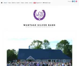 Wantageband.org(The homepage of Wantage Silver Band) Screenshot