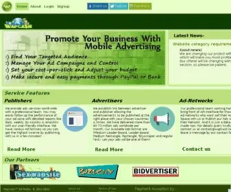 Wapcash.net(Mobile Advertising and Publishing Platform) Screenshot