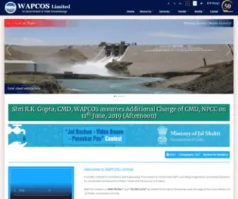 Wapcos.co.in(WAPCOS Limited) Screenshot