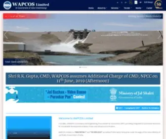 Wapcos.gov.in(WAPCOS Limited) Screenshot