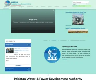 Wapda.gov.pk(Water & Power Development Authority) Screenshot