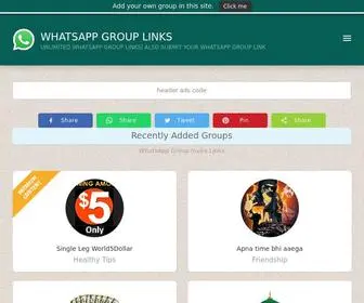 Wapgrouplink.com(WhatsApp Group Links) Screenshot