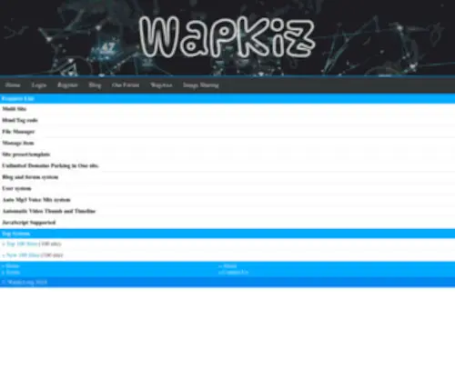 Wapkiz.com(Wap builder) Screenshot