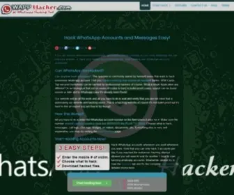 Wapphacker.com(How to Hack WhatsApp Accounts Easy) Screenshot