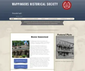 Wappingershistoricalsociety.org(Wappinger) Screenshot