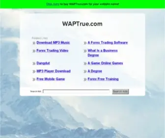 Waptrue.com(The Leading Wireless Site on the Net) Screenshot