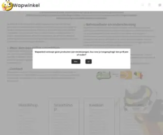 Wapwinkel.nl(Headshop en smartshop producten online bestellen. Wapwinkel) Screenshot