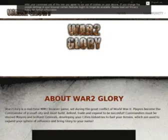 War2Glory.co.uk(WAR2 Glory) Screenshot