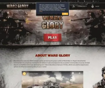 War2Glory.com(Domain im Kundenauftrag registriert) Screenshot