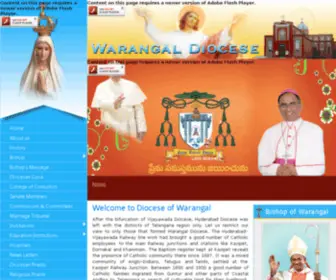 Warangaldiocese.com(Warangal Diocese) Screenshot