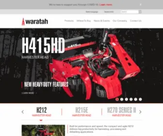 Waratah.com(Forestry Equipment) Screenshot