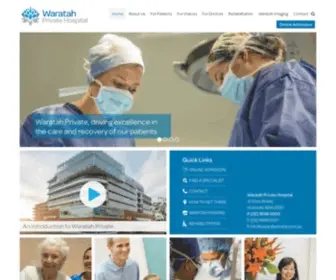 Waratahprivate.com.au(An Evolutioncare hospital) Screenshot