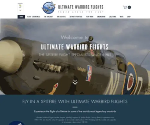 Warbirdflights.co.uk(Fly in a Spitfire) Screenshot