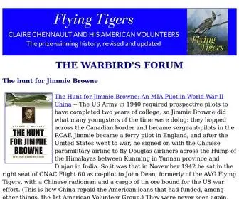 Warbirdforum.com(All about the American Volunteer Group (AVG)) Screenshot