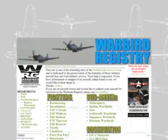 Warbirdregistry.org(Warbird Registry) Screenshot