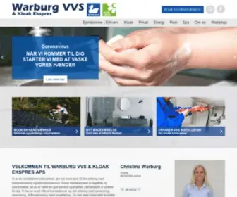 WarburgVvs.dk(Warburg VVS & Kloak Ekspres) Screenshot