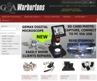 Warburtons.co.nz(Jewellery Packaging) Screenshot