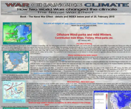 Warchangesclimate.com(War changes climate) Screenshot