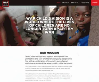 Warchild.org.au(War Child Australia) Screenshot