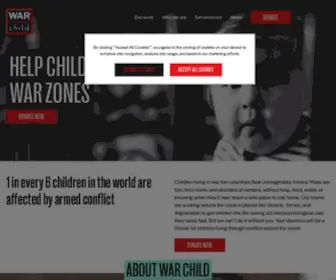 Warchild.org.uk(War Child) Screenshot