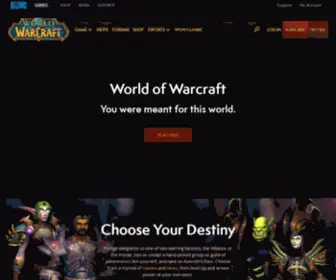 Warcraft.com(Play World of Warcraft) Screenshot