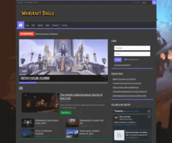 Warcraftdaily.com(Warcraft Daily) Screenshot