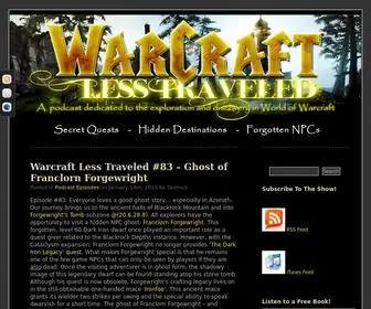 Warcraftlesstraveled.com(Warcraft Less Traveled) Screenshot