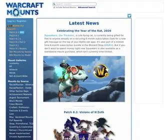 Warcraftmounts.com(Warcraft Mounts) Screenshot