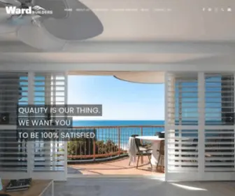 Wardbuilders.com.au(Builders Sunshine Coast) Screenshot