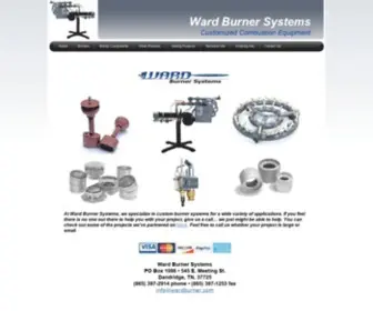Wardburner.com(Ward Burner Systems Power Burners and Raku Kilns) Screenshot