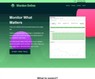 Warden.online(Website Uptime & Speed Monitoring) Screenshot